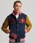 COLLEGE VARSITY PATCH BOMBER JACKET