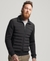 HYBRID KNIT MIX PUFFER COAT