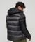 HOODED COLOUR BLOCK SPORTS PUFFER JACKET