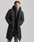 HOODED LONGLINE SPORTS PUFFER JACKET