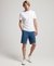 ORGANIC COTTON VINTAGE LOGO EMBROIDERED HENLEY TOP