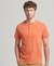 ORGANIC COTTON VINTAGE LOGO EMBROIDERED HENLEY TOP