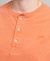 ORGANIC COTTON VINTAGE LOGO EMBROIDERED HENLEY TOP