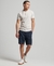 ORGANIC COTTON VINTAGE LOGO EMBROIDERED HENLEY TOP