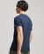 ORGANIC COTTON VINTAGE LOGO EMBROIDERED HENLEY TOP