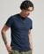 ORGANIC COTTON VINTAGE LOGO EMBROIDERED HENLEY TOP