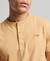 ORGANIC COTTON VINTAGE LOGO EMBROIDERED HENLEY TOP