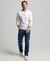 ORGANIC COTTON VINTAGE LOGO EMBROIDERED HENLEY TOP