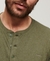 ORGANIC COTTON VINTAGE LOGO EMBROIDERED HENLEY TOP