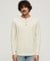 RELAXED FIT WAFFLE COTTON HENLEY TOP