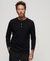 LONG SLEEVE JERSEY HENLEY TOP