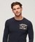 VINTAGE ATHLETIC CHEST LONG SLEEVE T-SHIRT