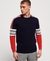 TRACK EMBOSSED CREW NECK JUMPER