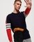 TRACK EMBOSSED CREW NECK JUMPER