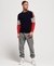 TRACK EMBOSSED CREW NECK JUMPER