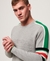 TRACK EMBOSSED CREW NECK JUMPER