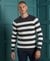 ORANGE LABEL STRIPED COTTON CREW JUMPER