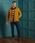 ORANGE LABEL STRIPED COTTON CREW JUMPER