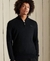 ORGANIC COTTON EMBROIDERED HENLEY SWEATSHIRT