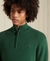 ORGANIC COTTON EMBROIDERED HENLEY SWEATSHIRT