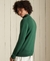 ORGANIC COTTON EMBROIDERED HENLEY SWEATSHIRT