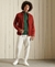 ORGANIC COTTON EMBROIDERED HENLEY SWEATSHIRT