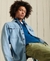 ORGANIC COTTON EMBROIDERED HENLEY SWEATSHIRT