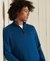 ORGANIC COTTON EMBROIDERED HENLEY SWEATSHIRT