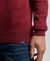 ORGANIC COTTON EMBROIDERED HENLEY SWEATSHIRT