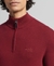 ORGANIC COTTON EMBROIDERED HENLEY SWEATSHIRT