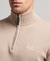ORGANIC COTTON EMBROIDERED HENLEY SWEATSHIRT
