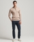 ORGANIC COTTON EMBROIDERED HENLEY SWEATSHIRT