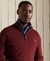 ORGANIC COTTON EMBROIDERED HENLEY SWEATSHIRT