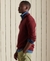 ORGANIC COTTON EMBROIDERED HENLEY SWEATSHIRT