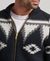 PATTERNED SHAWL ZIP THROUGH CARDIGAN