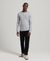 MERINO CREW NECK HENLEY KNITTED TOP