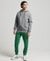 ORGANIC COTTON VINTAGE LOGO EMBROIDERED JOGGERS