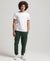 ORGANIC COTTON VINTAGE LOGO EMBROIDERED JOGGERS