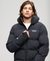 HOODED BOXY PUFFER JACKET