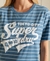 SCRIPT STYLE COLLEGE STRIPE T-SHIRT