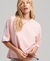 CODE S LOGO TAPE OVERSIZED BOXY T-SHIRT