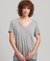 SLUB V-NECK T-SHIRT