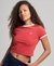 ORGANIC COTTON RINGER CROP T-SHIRT