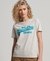 ORGANIC COTTON VINTAGE LOGO SCRIPTED COLL T-SHIRT