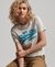 ORGANIC COTTON VINTAGE LOGO SCRIPTED COLL T-SHIRT
