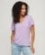 SLUB EMBROIDERED V-NECK T-SHIRT