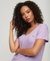 SLUB EMBROIDERED V-NECK T-SHIRT