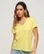 SLUB EMBROIDERED V-NECK T-SHIRT