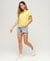 SLUB EMBROIDERED V-NECK T-SHIRT