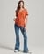 SLUB EMBROIDERED V-NECK T-SHIRT